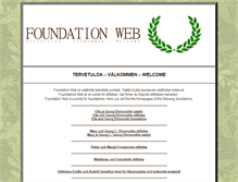 Tablet Screenshot of foundationweb.net